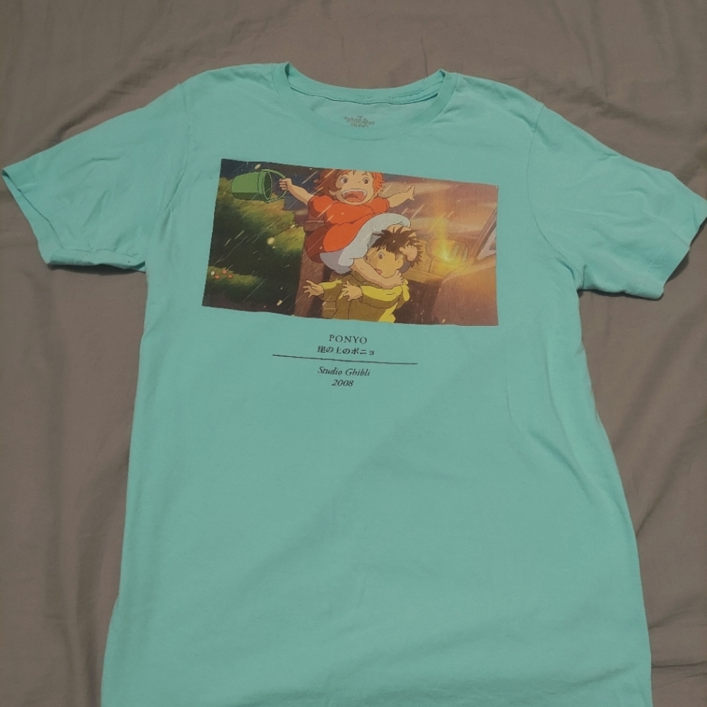 Official Studio Ghibli Punyo M Unisex Sea Foam Shirt